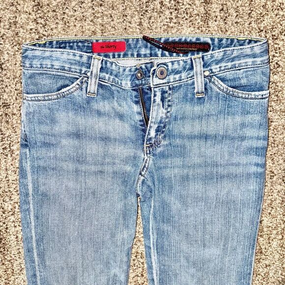 Adriana Goldschmied Women's Rolled Capri Blue Denim Regular Fit Jeans 26 - Picture 9 of 11